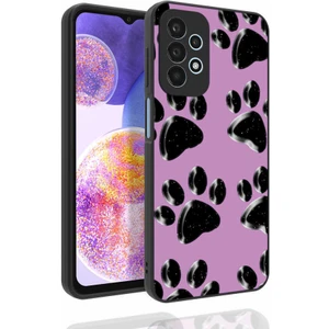 Galaxy A23 Kılıf Desenli Kamera Korumalı Parlak Mkst Nora Kapak-No3