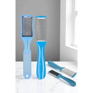 Pedikür Seti Paslanmaz Çelik Törpü ve Rendelerle 2'li Mavi Renk