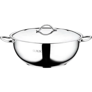 Oms 2006 28 x 10 cm Basık Celık Tencere 5.6 lt