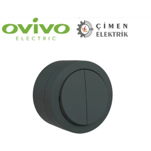 Antrasit Komutatör Anahtar Sıva Üstü - Elektrik Tesisat Anahtarı