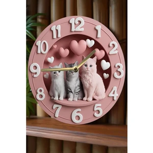 Sessiz Yuvarlak Ahşap Duvar Saati, Kuvars Hareketli 3D Görünümlü 2d Saat Sdw Serisi Sdw 197