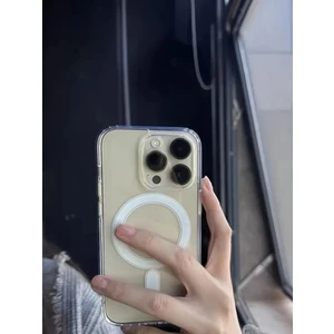 Iphone 16 Pro Kılıf Magsafe Şeffaf Kılıf Kamera Çıkıntılı Darbeye Dayanıklı Kapak
