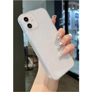 Iphone 11 Uyumlu Şeffaf Kılıf Simli 2.0mm Darbeye Dayanıklı Silikon Yumuşak Kapak