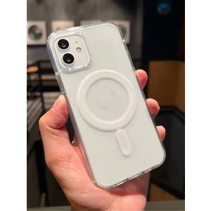 Iphone 11 Magsafe Kılıf Kablosuz Şarj Uyumlu Şeffaf Silikon Kılıf