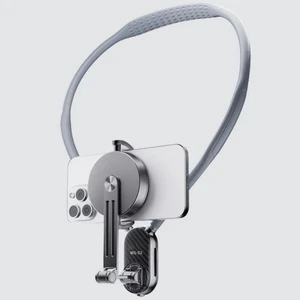 Magsafe ile Uyumlu Profesyonel Telefon Tutucu ve Boyun Askısı Gezi Seyahat ve Sürüşlerde Kullanmak Için Boyundan Kayıt Aparatı Cep Telefonu Boyun Tutucu Kullanımı Kolay Mg-02