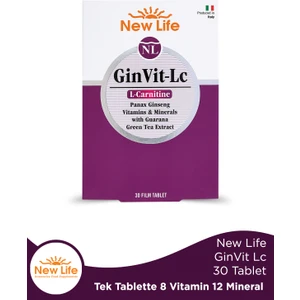 New Life GinVit-Lc L- Carnitine 30 Film Tablet