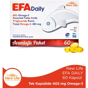 New Life Efa Daily 60 Kapsül