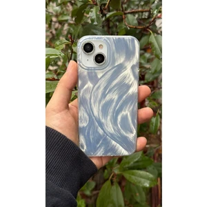 Apple iPhone 13-14 Uyumlu Tüylü Hologramlı Kılıf Darbeye Karşı Dayanıklı Kapak