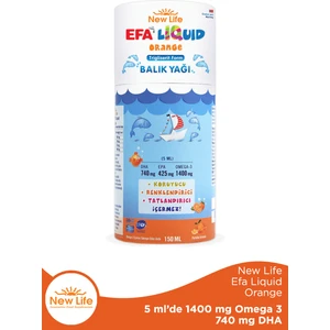 New Life Efa Liquid Balık Yağı Sıvı 150 ml - Portakal