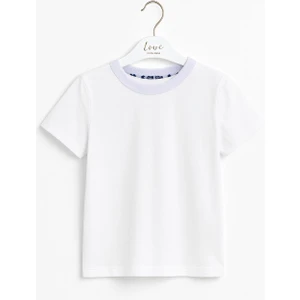  %100 Pamuk Beyaz Düz Tişört