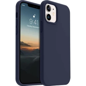 Apple iPhone 12/12PRO Kılıf Kadife Lansman Soft Yumuşak Liquid Silikon Kamera Korumalı Kapak Laciver