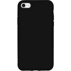 Iphone 7 / 8 / Se 2020 Uyumlu Içi Kadife Lansman Silikon Kılıf Kapak Siyah