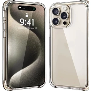 Iphone 15 Pro Max Şeffaf Kılıf Airbag Antishock Köşeli Darbe Emici Şeffaf Kapak