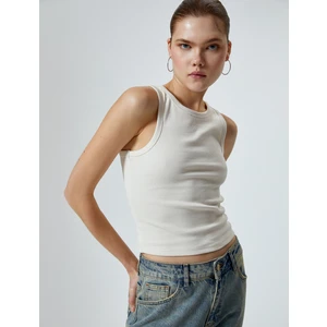 Ribanalı Basic Atlet Pamuklu Slim Fit