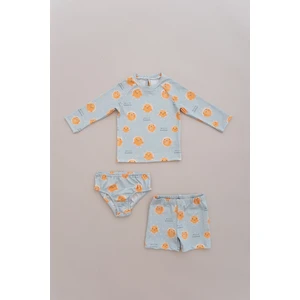 Uv Korumalı Uzun Kollu Erkek Bebek Mayo