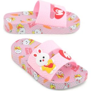 Rabbit Kız Çocuk Yazlık Airblow Islak Zemine Uygun Rahat Taban Ev Banyo Havuz Plaj Günlük Terlik