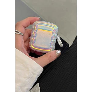 Airpods 1. ve 2. Nesil Uyumlu Hologram Kıvrımlı Kulaklık Kılıfı
