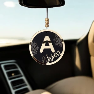 Kişiye Özel Pleksi Ayna Ahşap Dikiz Aynası Süsü | Araba Için Isimli Aksesuar Dikkat Çeken Tasarım