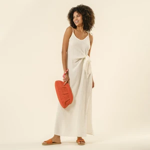 Protı Askılı Elbise - Ekru