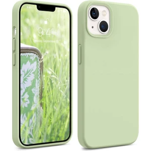 Iphone 13/14 Uyumlu Içi Kadife Lansman Silikon Kılıf Kapak Fıstık