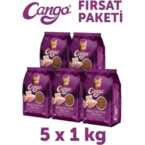 Yetişkin Kedi Maması Tavuk Etli 1 kg 5'li