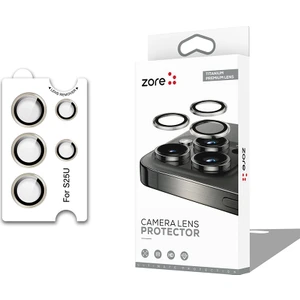 Galaxy Uyumlu S25 Ultra Zore Cl-12 Premium Safir Parmak Izi Bırakmayan Anti-Reflective Kamera Lens Koruyucu-Gri