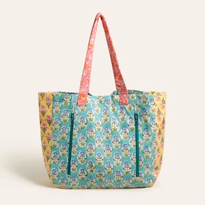 Zsa Zsa Zsu Rajpath El Baskısı Çanta 42x38x14 Cm Turkuaz