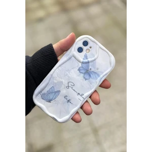 Iphone 11 Uyumlu Kılıf Dalgalı Kelebek Desenli Darbelere Karşı Dayanıklı Yumuşak Silikon Kapak