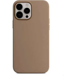 Iphone 14 Pro Max Kılıf Kadife Lansman Soft Yumuşak Liquid Silikon Kamera Korumalı Kapak Kahve