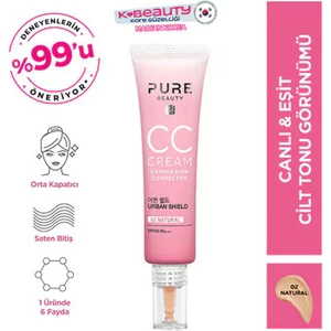 Pure Beauty cc Cream SPF50 Pa+++ Natural 30 ml