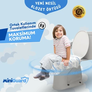 ® Yeni Nesil Klozet Örtüsü - Tek Kullanımlık, Patentli Sistem, Su Geçirmez, Kaymaz - 7 Adet - Klozet Kapak Örtüsü