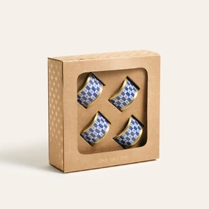 Agra Pirinç Peçete Halkası 5 cm Mavi