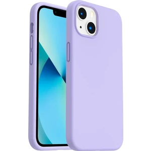 Iphone 13/14 Uyumlu Içi Kadife Lansman Silikon Kılıf Kapak Lila