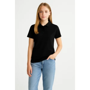 Kadın Polo Yaka Tişört Şık, Basic, Pamuklu Kısa Kollu Yazlık T-Shirt Nefes Alan Kumaş, Günlük & Şık