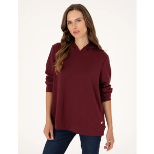 Pierre Cardin Kadın Vişne Oversize Sweatshirt 50314972-VR223