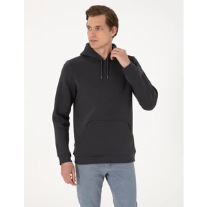 Pierre Cardin Erkek Antrasit Regular Fit Basic Sweatshirt 50314055-VR006