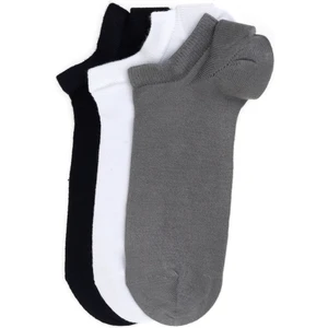 Pierre Cardin Erkek Erkek Bambu Karışımlı 3'lü Paket Gri Patik Basic Çorap 50308480-100