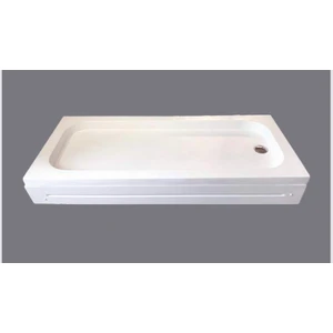 80X100 Dikdörtgen Panelli ve Ayaklı Akrilik Duş Teknesi