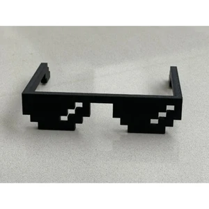 Minecraft Piksel Gözlük - Özgün Tasarım 3D Baskı