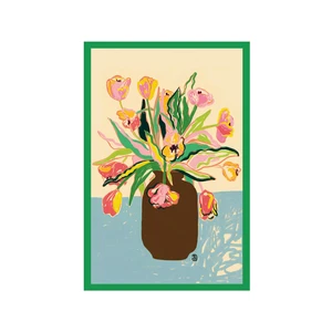 Çiçek Temalı Kartpostal ve Hediye Not Kartı – 10x15 cm 