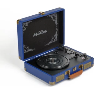 Mr-350Bt Plak çalar Nostaljik Pikap Marina-Lacivert