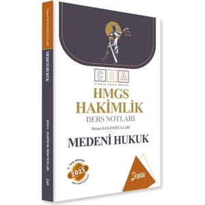 Yetki Yayınları Çsa Medeni Hukuk Hakimlik Hmgs Ders Notları 2025