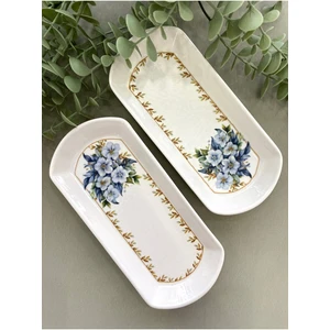 Yediveren Çiçeği 2’li Oval Kahvaltı Tabağı