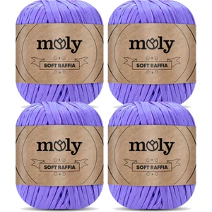 Soft Raffia 50 gr 4’lü Paket - Yumuşak Şerit Örgü Ipi