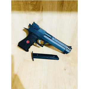 Büyük Boy 30X15 cm Şarjörlü Boncuklu Plastik Silah 1 Adet