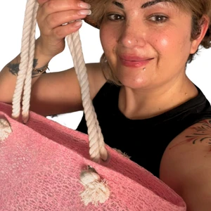 Kadın Dantel Plaj Çantası