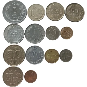 Yerli Madeni Para 15 Adet Koleksiyon Madeni Para Eski Para Hobi Hediye Antika 101