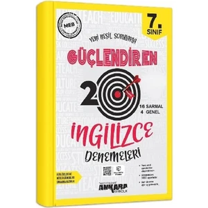 Ankara Yayıncılık 7. Sınıf Güçlendiren İngilizce 20 Deneme Sınavı