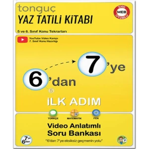 Tonguç Akademi 6'dan 7'ye Hazırlık Kitabı