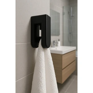 2'li Yapışkanlı Mutfak Banyo Bornoz Havlu Askılığı - Otomatik Tutup Bırakmalı Havlu Tutacağı